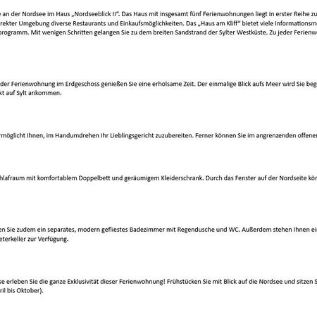 Nordseeblick II - Duenenstr 21, App 1 Wenningstedt-Braderup ภายนอก รูปภาพ